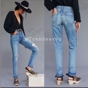 Anthropologie Pilcro Selvedge Straight Jeans High Rise 30 Tall NWT